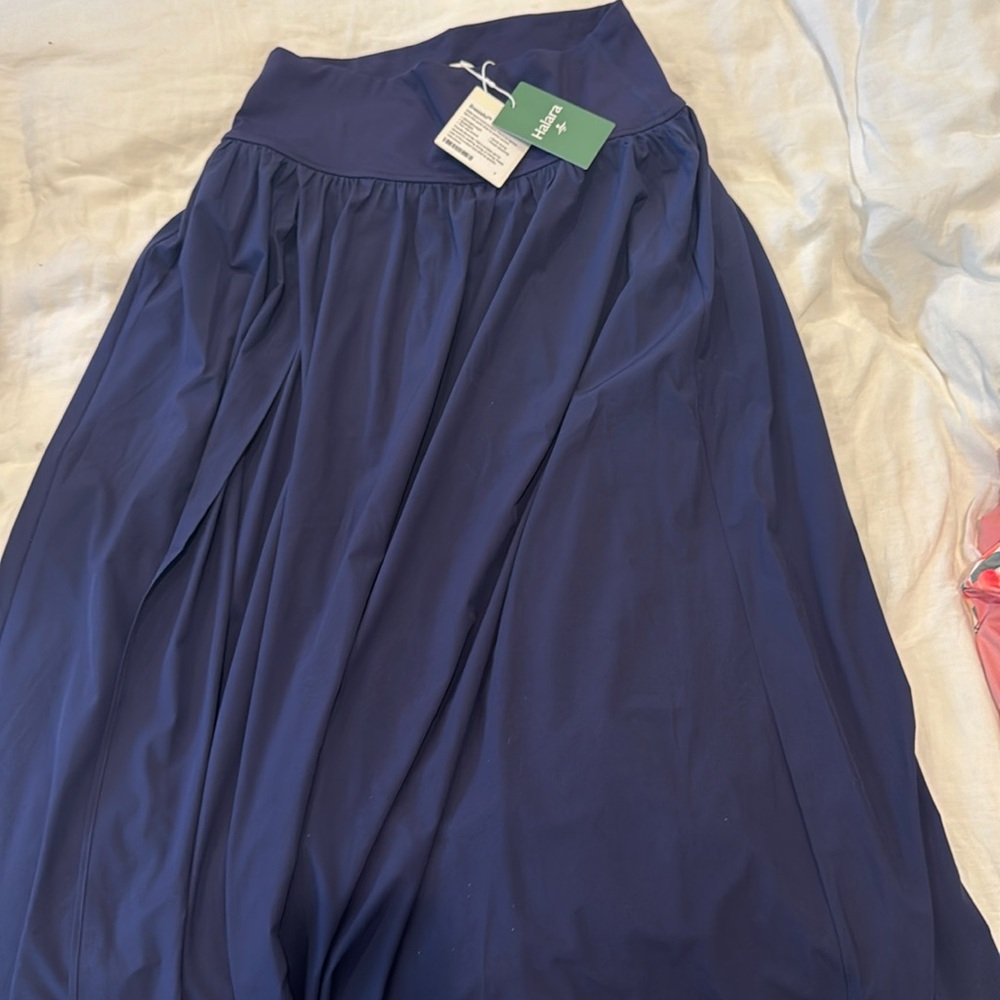 Halara Navy Blue Maxi Skirt – Breathful Fabric - Medium